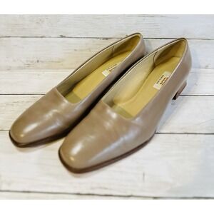 Talbots Shoes Italy Brown Leather Pumps Size 10.5 M‎